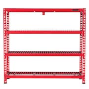 G.SHELF 900・ウォールナット G.CRAFTMAN Craftsman 4-Shelf Industrial Storage Rack, 77-Inch Wide x 72